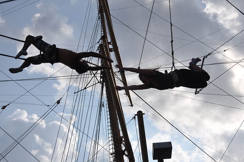 Group outing - trapeze