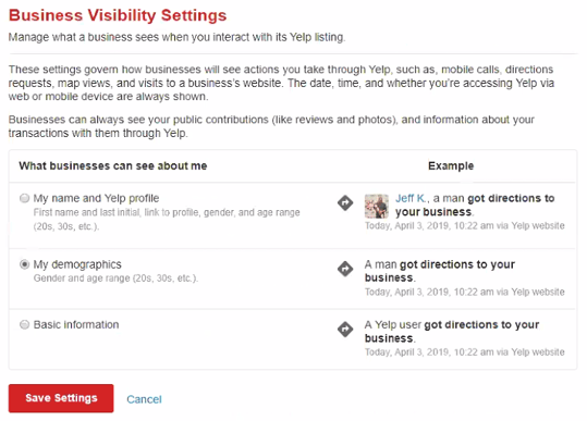 Yelp business visibility settings-1